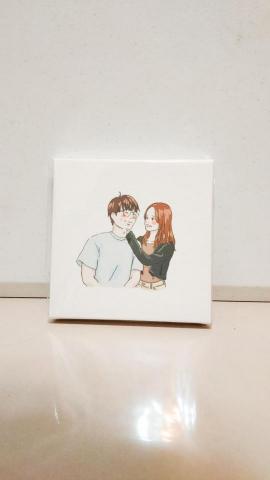 冞恩 - 似顏繪無框畫印製