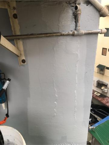 阿瑋高空 - 修補完上防水漆