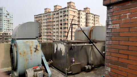 宥哲拆除小團體 - 屋頂風管卸除