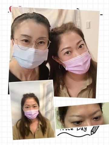 YF半永久霧眉 - 改紅眉，前後對比