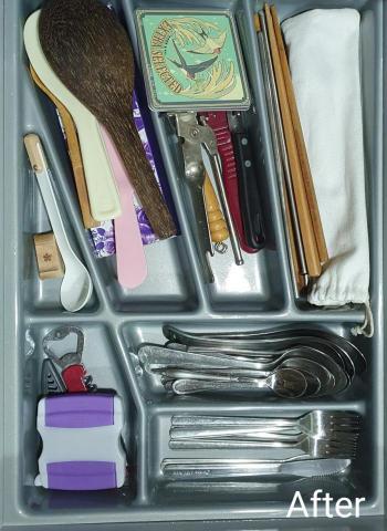 心.整理▪︎Fiona▪︎ - 淘汰整頓後，原先被覆蓋的餐具總算重見天日。