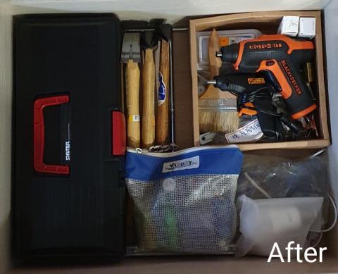 心.整理▪︎Fiona▪︎ - 經過整頓定位後，所有的工具清楚可見。