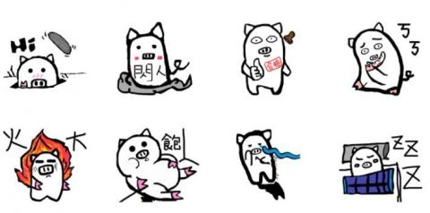 瘋腦工作室 - LINE 貼圖作品