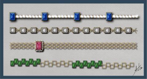 Lilly wu - 方鑽手鍊