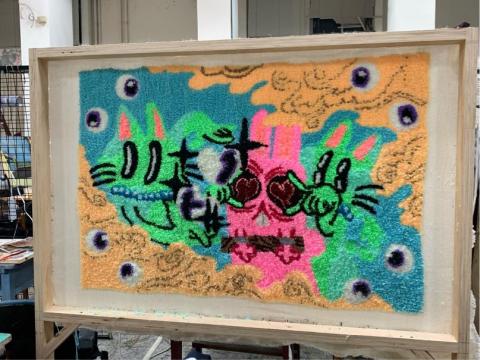 秀仔 - 地毯創作作品٩(˃̶͈̀௰˂̶͈́)و