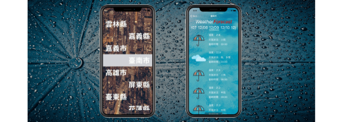 吉米 - Fast Weather Forecast是一款提供使用者在最短的時間內查找天氣的 App，利用直覺的列表設計，將城市由北到南排列，使用者可以迅速選擇到想觀看的城市天氣，並且提供五天內該城市的天氣。