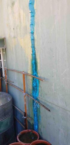 百事工程 - 中壢住宅外推後裂縫環氧樹酯高壓灌注施工後完成面 百事工程 - 中壢住宅外推後裂縫環氧樹酯高壓灌注施工後完成面