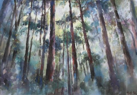 Jeff - 作品名稱:茂
媒材:水彩
尺寸:54*39cm