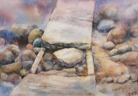 Jeff - 作品名稱:一隅
媒材:水彩
尺寸:54*39cm