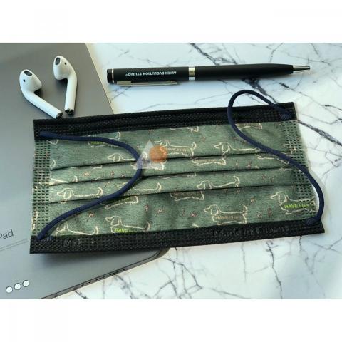 Venus LOGO,貼圖 - 口罩圖案設計成品-臘腸狗