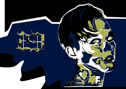 阿波羅製作 - 此為明星小卡封面設計，拼貼風格展現獨特魅力