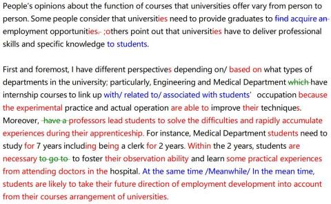 陶若蘭 - 雅思/托福主題式作文修改(第一與第二段）