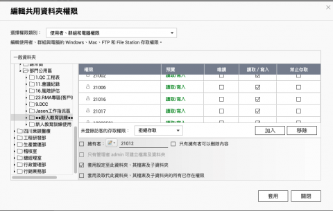 一枚工程師 - 解決NAS權限問題