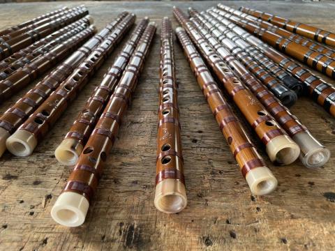 三絕音樂 - 教室附設製琴工坊實景(竹笛製作)