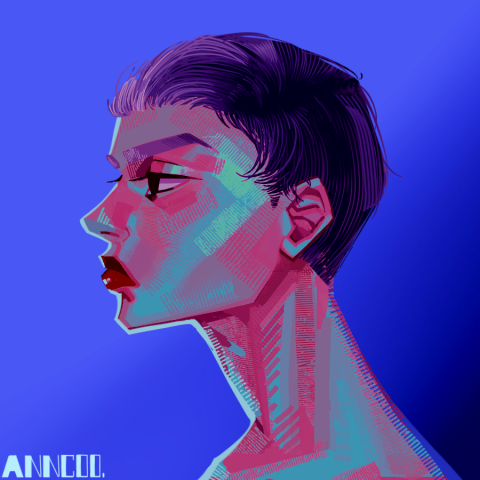 安野創意工作室 - 美系風格角色頭像