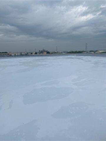 旭懿工程行 - 台南 公共工程屋頂防水施工完成（彈泥+隔熱面漆）