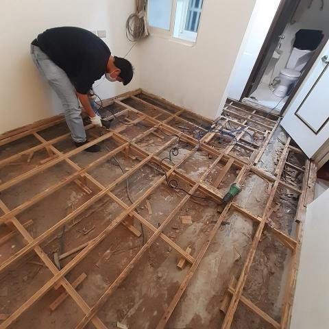 策略室內裝修事業群 - 架高木地板,新店建國路套房 策略室內裝修事業群 - 架高木地板,新店建國路套房