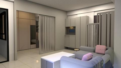 AY - 客廳,屏風,及房間隔間拉門設計(模型,材質,燈光,渲染)