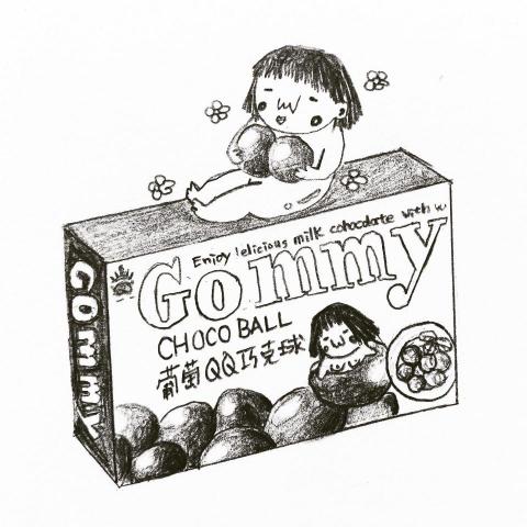 vo_ov.paint - <插畫設計>
一系列的貼紙設計，內容物都是常見的零食，修改了封面，讓大家尋找一些小巧思