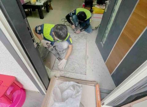 FMD室內裝修 - 地板磁磚隆起修繕