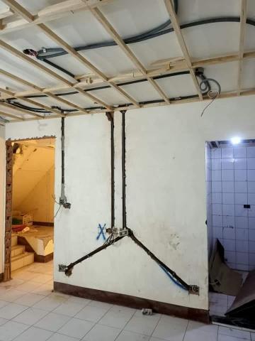 溢鑫水電工程 - 管路切割，及位置切割放樣