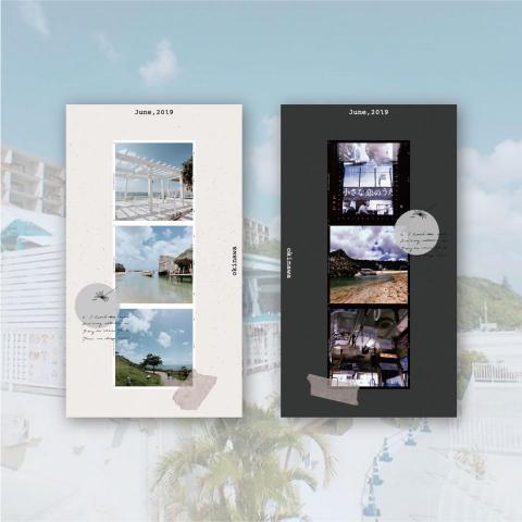 鯨島設計 ::: 52hz - 作品名稱｜沖繩旅遊明信片（一式兩款）
表現方式｜攝影、排版、彩色印刷輸出