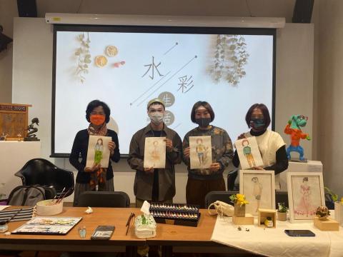 蘇塏鈞 - 上課地點:台南 知事官邸
課程主題:水彩人物似言繪