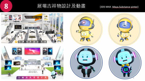 ZN - 為台北工具機展與台北國際電腦展，設計網站3D吉祥物動畫