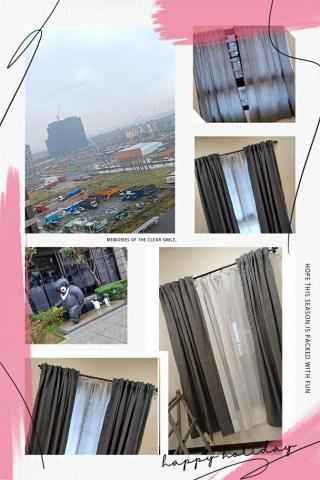 窗簾大小事 - ikea 穿桿式窗簾