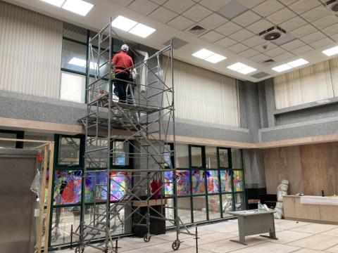 LITMORE隔熱紙 - 高空作業，業主選用MR70的高透光性隔熱紙