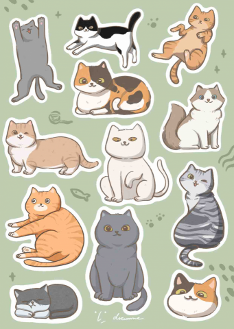 卓米畫我 - 貓咪插圖 卓米畫我 - 貓咪插圖