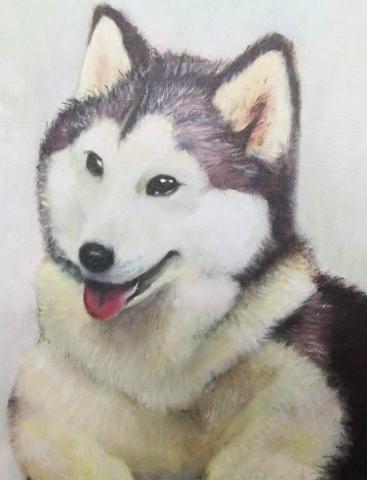 Nil_99&deg;設計 - 油畫-哈士奇