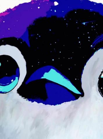 Nil_99&deg;設計 - 電繪-銀河企鵝