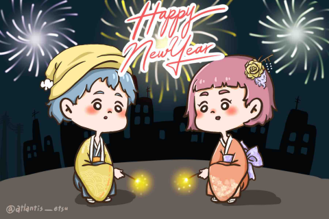 紙魚🐟 - 電腦繪圖-賀卡