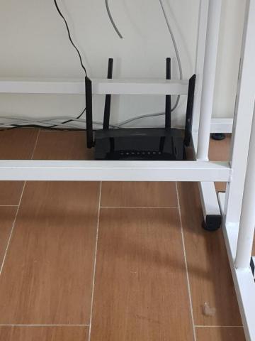 網路拉線工作 - 此為設定完成並且歸至原位施工完成照片