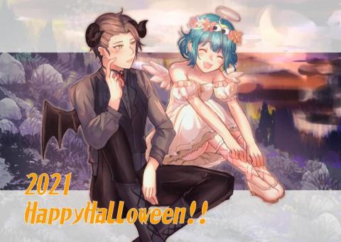 阿雅AYAME - 原創人物-2021萬聖節繪圖