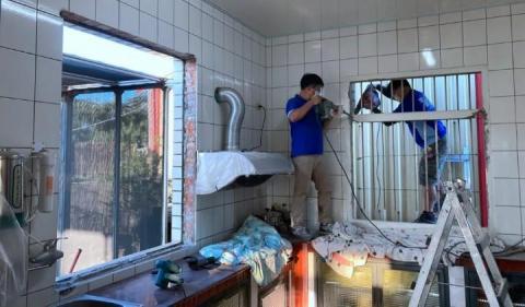 海派工作室 - 廚房舊換新鋁窗