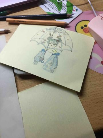 Jubi - 色鉛筆卡片