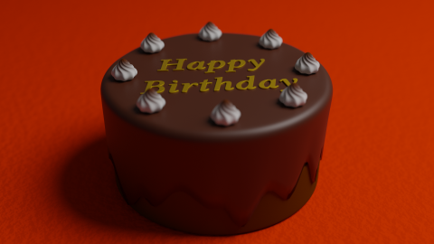 黃友宣 - 這是3D建模的巧克力蛋糕