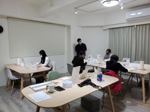 04 Art studio - 水彩課程上課側寫