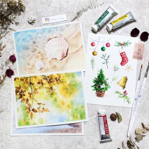 04 Art studio - 漫遊水彩課程主題