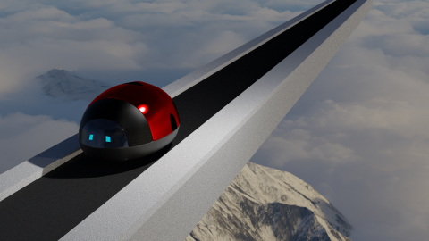 黃友宣 - 這是一個瓢蟲造型的汽車，兼具有飛行的功能(3D建模)