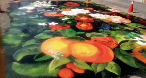 董咚藝術創作 - 新竹縣峨眉鄉時光村十二寮地畫