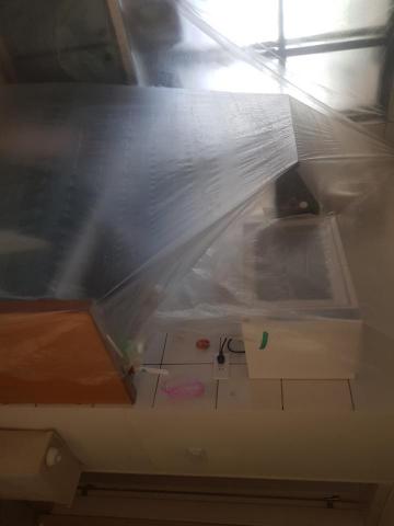 嘉福宅修、居家翻修、衛浴翻修 - 浴室翻修保護施工，雖然費時但保護客戶家具，及以後打掃方便