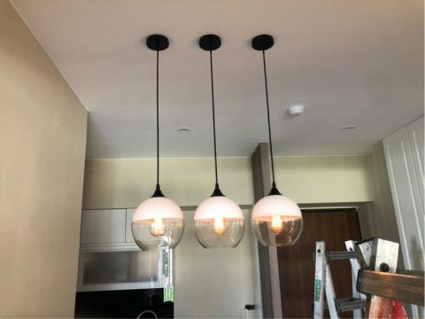 個人水電_阿志 - 餐吊燈安裝