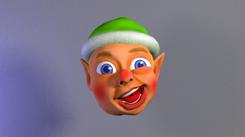 apoo - 個人作品：聖誕精靈頭(吊飾)
