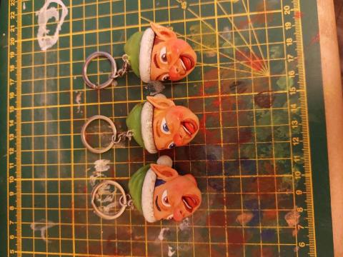 apoo - 聖誕精靈頭(吊飾)3D列印成品(沒有3D列印服務