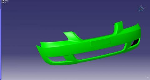 代客3d掃描 逆向工程 - 保險桿樣品、3d掃描