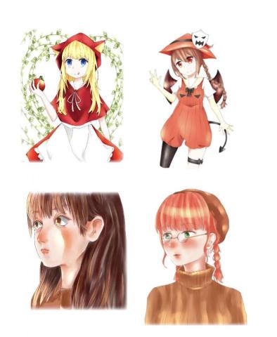 沈璟文 - 電繪自創人物，使用軟體：SAI