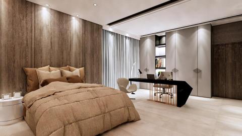 W design  - 臥房擬真渲染